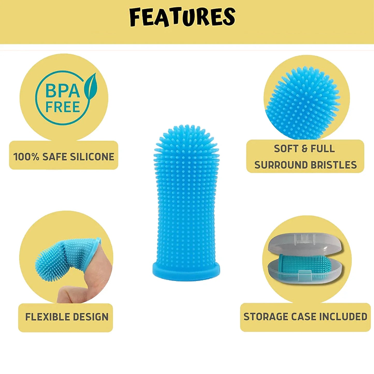 Silicone Pet Finger Toothbrush